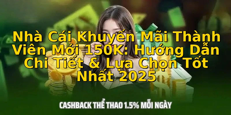 Nhà Cái Khuyến Mãi Thành Viên Mới 150K: Hướng Dẫn Chi Tiết & Lựa Chọn Tốt Nhất 2025